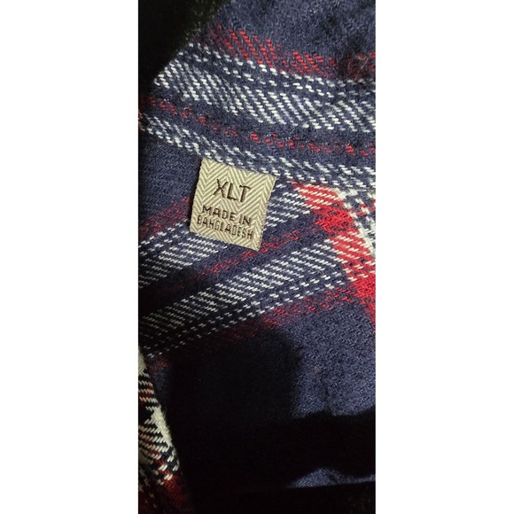Jachs Flannel Shirt Mens XLT Multicolor‎ Plaid Heavyweight Cotton Button Up - Picture 3 of 9